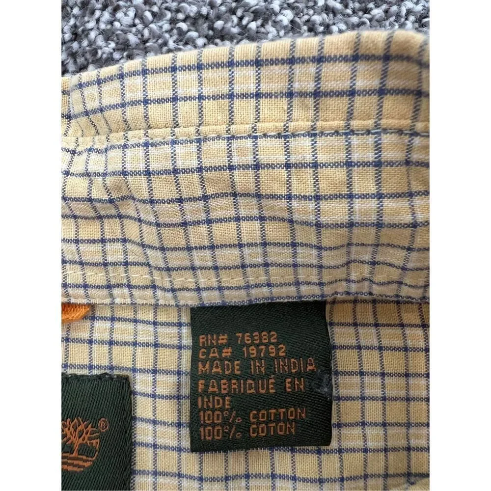 Timberland Men's XXL Checkered Button-Down Shirt - Picture 6 of 7